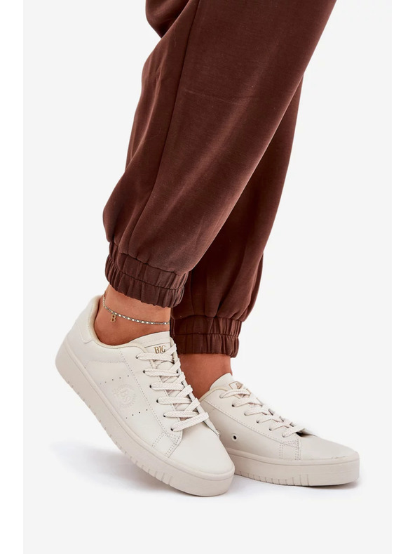 BIG STAR SHOES Női tornacipők ECO bőrből Big Star – bézs