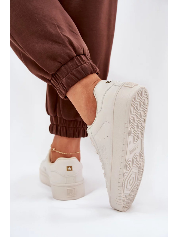 BIG STAR SHOES Női tornacipők ECO bőrből Big Star – bézs