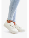 BIG STAR SHOES Női meleg béléses tornacipők platformon Big Star – fehér
