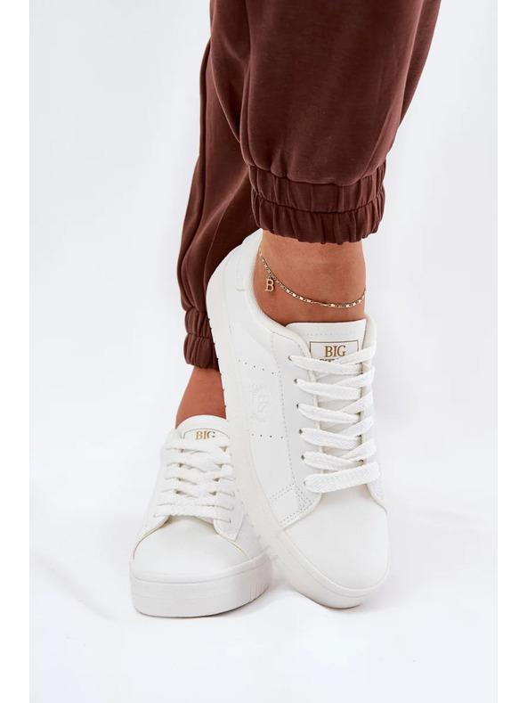 BIG STAR SHOES Női alacsony tornacipők ECO bőrből Big Star – fehér