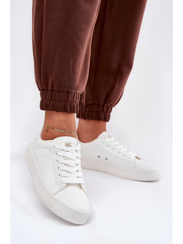 BIG STAR SHOES Női alacsony tornacipők ECO bőrből Big Star – fehér