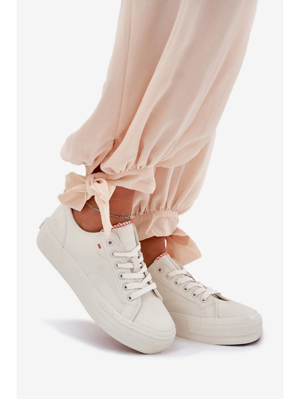 BIG STAR SHOES Női tornacipők platformon Big Star – világos bézs