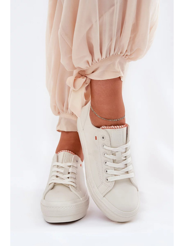 BIG STAR SHOES Női tornacipők platformon Big Star – világos bézs