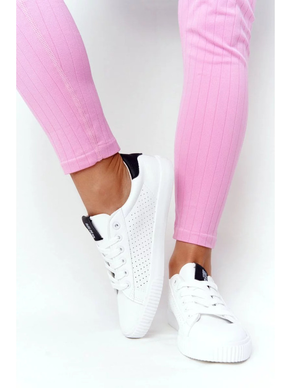 BIG STAR SHOES Női divatos tornacipők Big Star – fehér/fekete