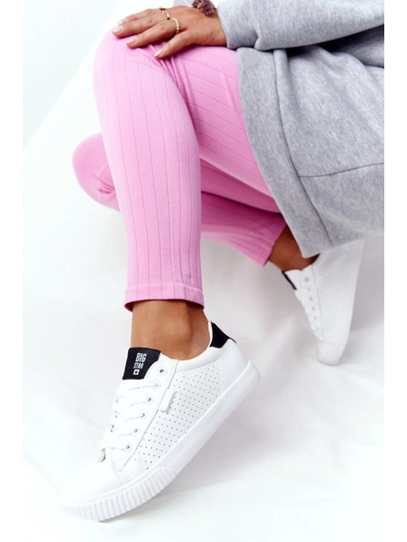 BIG STAR SHOES Női divatos tornacipők Big Star – fehér/fekete