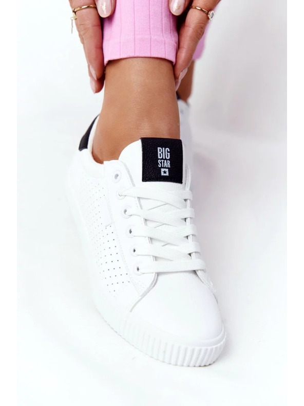 BIG STAR SHOES Női divatos tornacipők Big Star – fehér/fekete