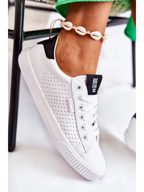 BIG STAR SHOES Női divatos tornacipők Big Star – fehér/fekete