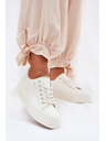BIG STAR SHOES Női tornacipők ECO bőrből platformon Big Star – fehér