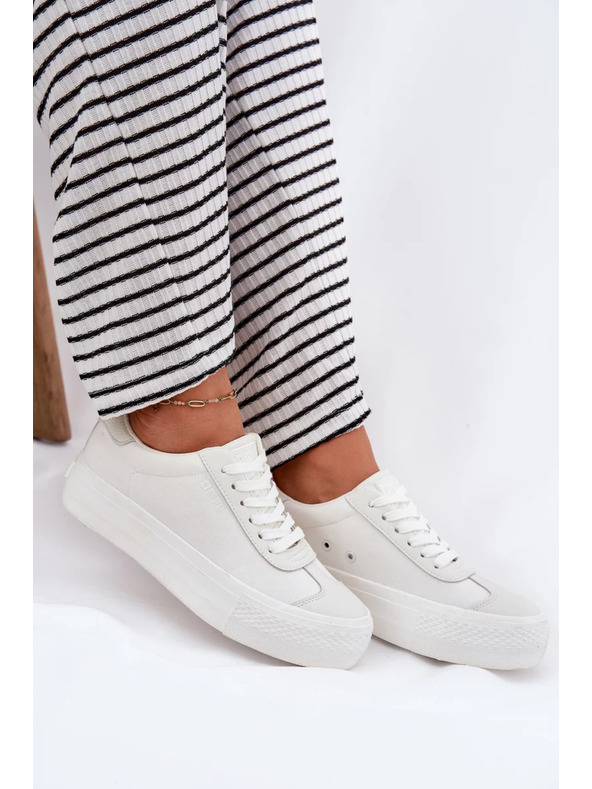 BIG STAR SHOES Női tornacipők platformon Big Star – fehér