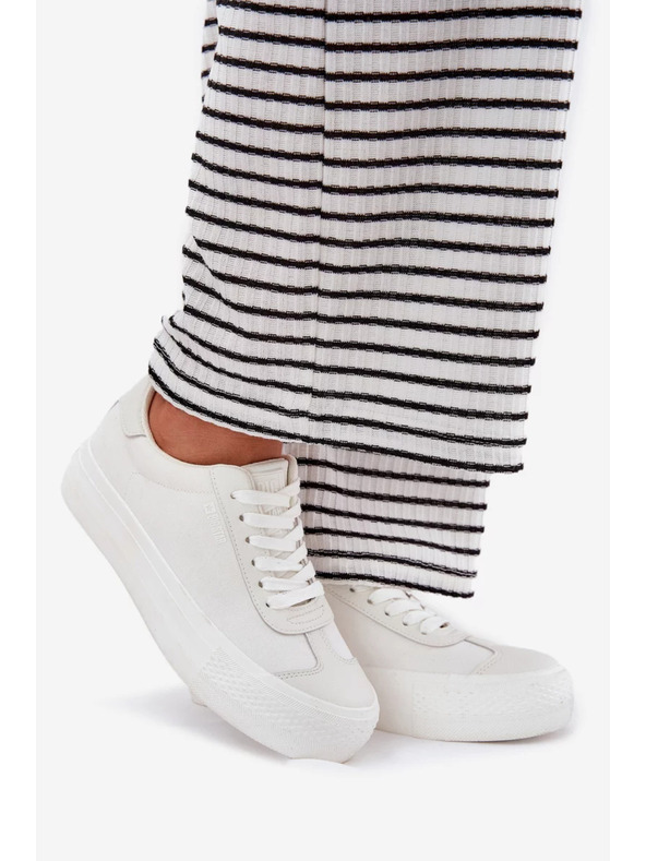 BIG STAR SHOES Női tornacipők platformon Big Star – fehér
