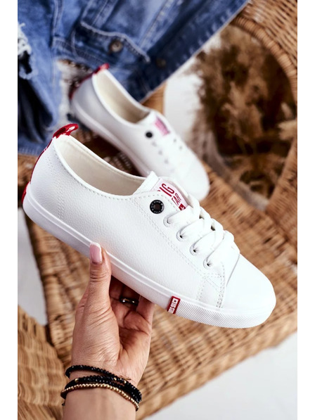 BIG STAR SHOES Női klasszikus tornacipők Big Star – fehér/piros