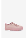 BIG STAR SHOES Női tornacipők ECO bőrből platformon Big Star – rózsaszín
