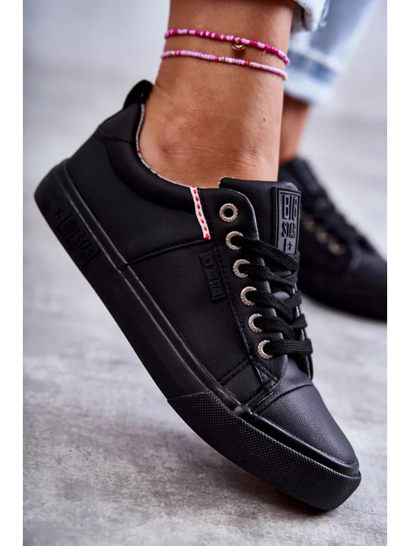 BIG STAR SHOES Női bőr tornacipők Big Star – fekete