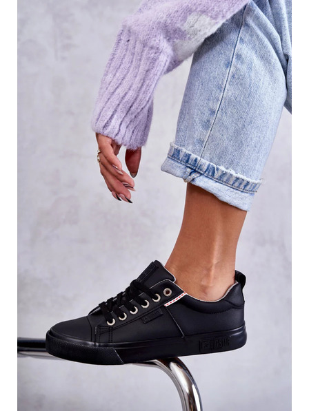 BIG STAR SHOES Női bőr tornacipők Big Star – fekete
