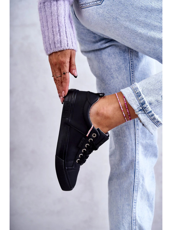 BIG STAR SHOES Női bőr tornacipők Big Star – fekete