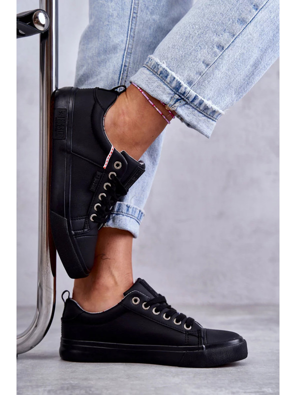 BIG STAR SHOES Női bőr tornacipők Big Star – fekete