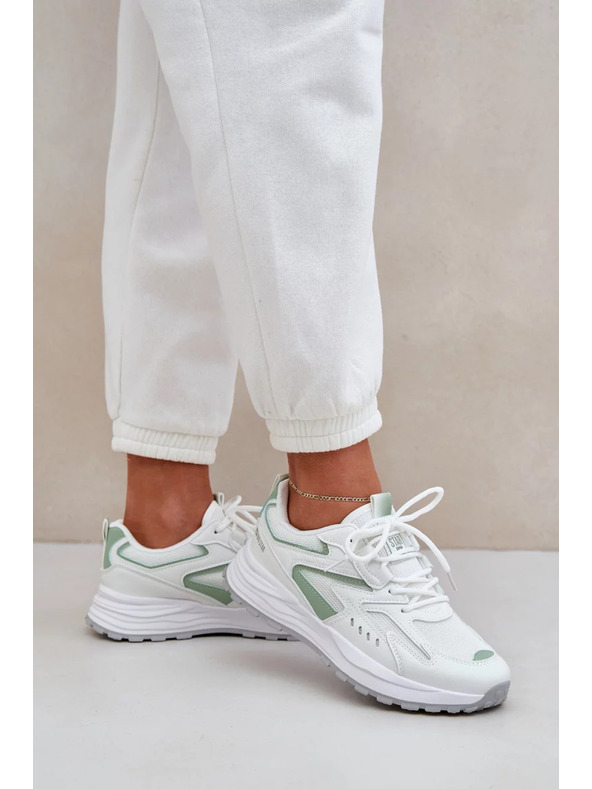 BIG STAR SHOES Női sportcipők Big Star HI-POLY SYSTEM – fehér/menta