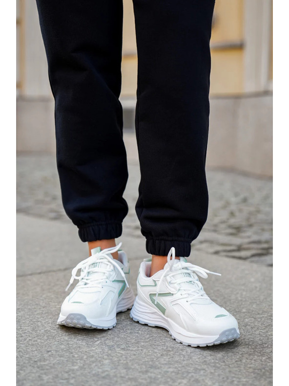 BIG STAR SHOES Női sportcipők Big Star HI-POLY SYSTEM – fehér/menta