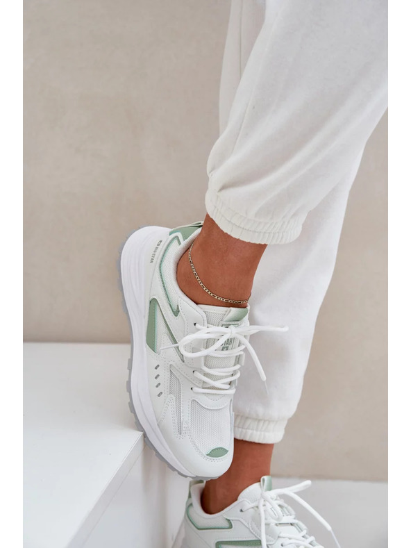 BIG STAR SHOES Női sportcipők Big Star HI-POLY SYSTEM – fehér/menta