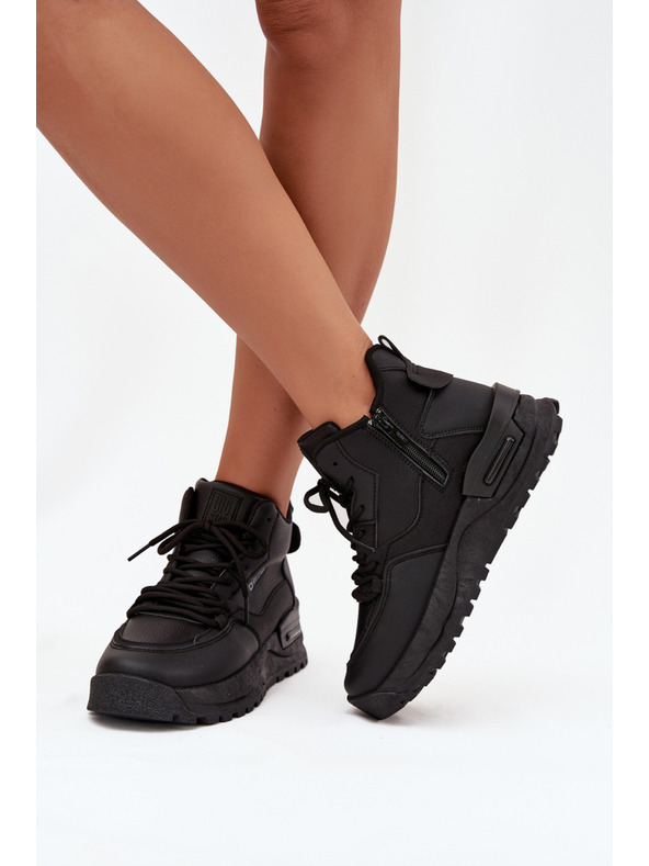 BIG STAR SHOES Női sportcipők platformon Big Star – fekete