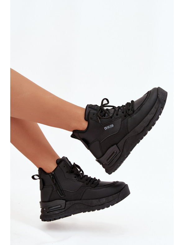 BIG STAR SHOES Női sportcipők platformon Big Star – fekete