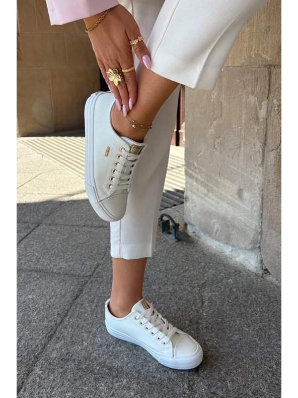 BIG STAR SHOES Női ECO bőr tornacipő Big Star – fehér