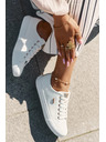 BIG STAR SHOES Női ECO bőr tornacipő Big Star – fehér