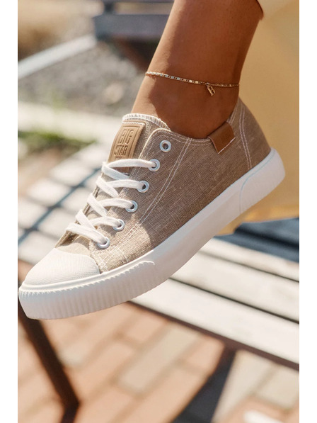 BIG STAR SHOES Női textil tornacipő Big Star – bézs