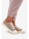 BIG STAR SHOES Női textil tornacipő Big Star – bézs