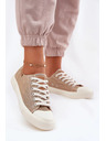 BIG STAR SHOES Női textil tornacipő Big Star – bézs