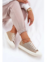 BIG STAR SHOES Női textil tornacipő Big Star – bézs