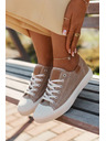 BIG STAR SHOES Női textil tornacipő Big Star – bézs