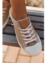BIG STAR SHOES Női textil tornacipő Big Star – bézs