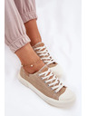 BIG STAR SHOES Női textil tornacipő Big Star – bézs