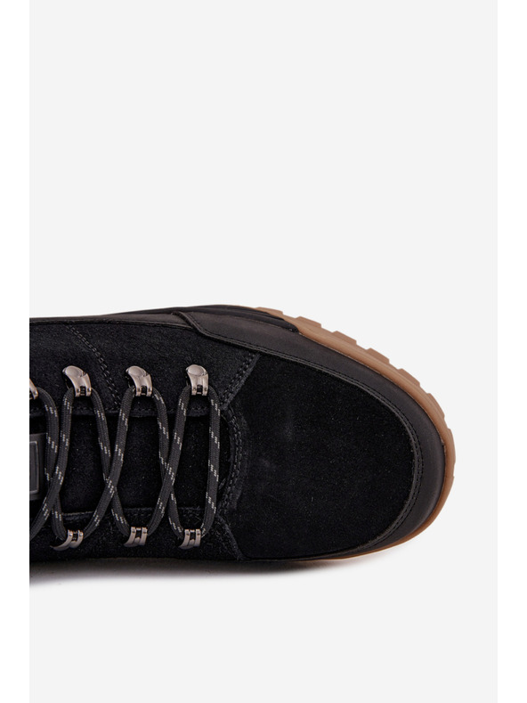 BIG STAR SHOES Férfi velúr trekking bakancs Big Star – fekete