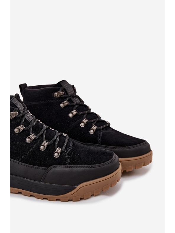 BIG STAR SHOES Férfi velúr trekking bakancs Big Star – fekete