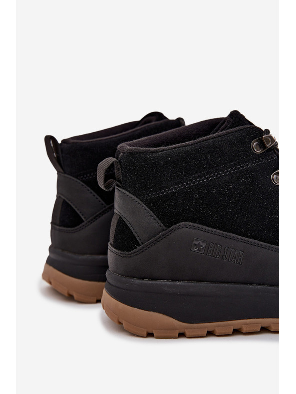 BIG STAR SHOES Férfi velúr trekking bakancs Big Star – fekete