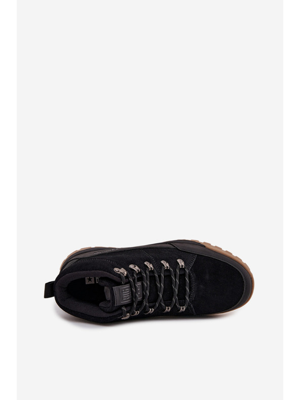 BIG STAR SHOES Férfi velúr trekking bakancs Big Star – fekete