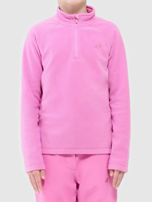 4F Lányok fleece kapucnis pulóver 4F
