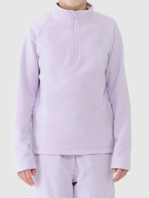 4F Lányok fleece kapucnis pulóver 4F