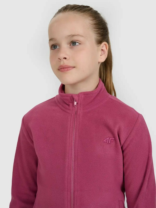 4F Lányok fleece kapucnis pulóver 4F