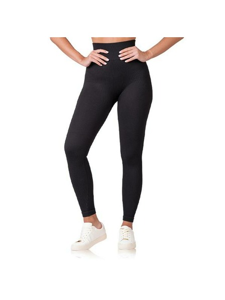 Bellinda RELAX & GO RIB OPTIC LEGGINGS - Női divatos leggings - fekete
