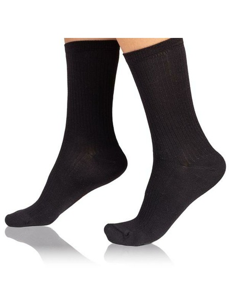 Bellinda FANCY RIB MODAL SOCKS - Női modal zokni - fekete