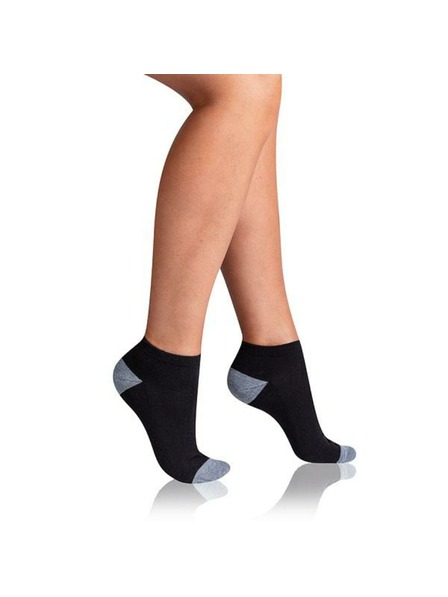 Bellinda SPORT WOMEN IN-SHOE 3x - Női sport bokázokni 3 pár - fekete