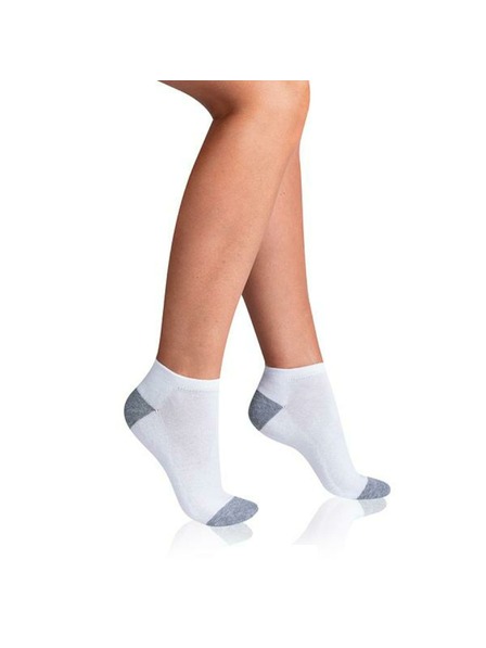 Bellinda SPORT WOMEN IN-SHOE 3x - Női sport bokázokni 3 pár - fehér