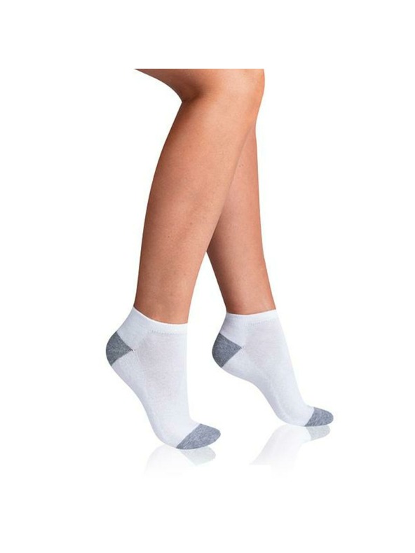 Bellinda SPORT WOMEN IN-SHOE 3x - Női sport bokázokni 3 pár - fehér