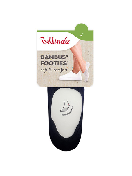 Bellinda BAMBUS FOOTIES SOCKS - Bambusz nagyon rövid női zokni - fekete