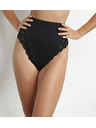 DIM DIM DELICATE THONG - Női csipkés tanga magas derekkal - fekete