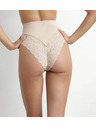DIM DIM DELICATE THONG - Női csipkés tanga magas derekkal - testszín