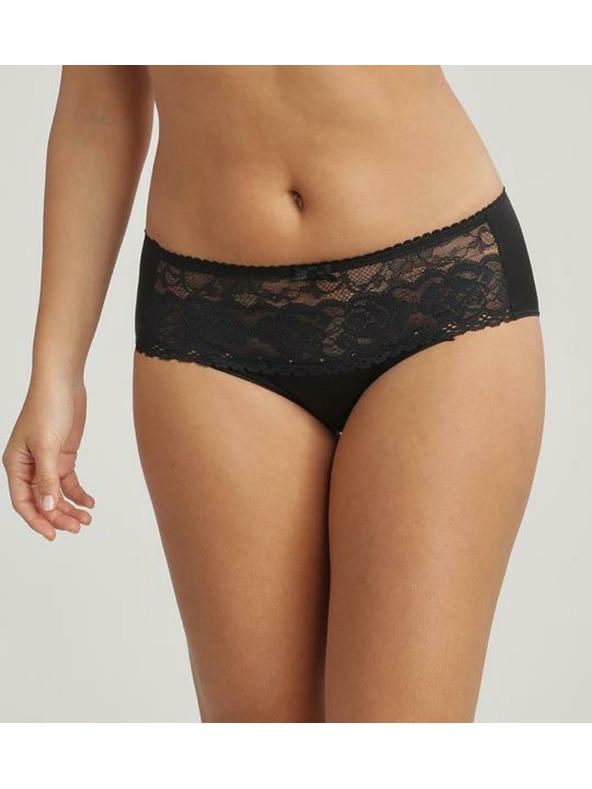 Playtex PLAYTEX RCS FLOWER ELEGANCE MIDI BRIEF - Női csipkés alsónadrág - fekete